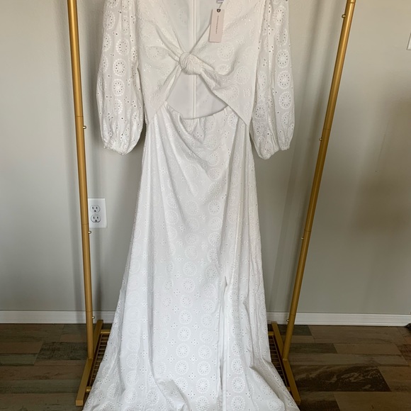 Anthropologie Hutch White Eyelet Dress - Picture 6 of 7